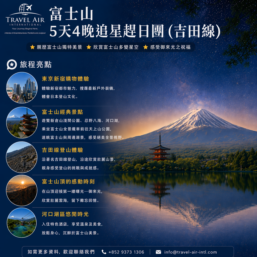 Japan Mount Fuji Summit Tour (Yoshida Tour)
